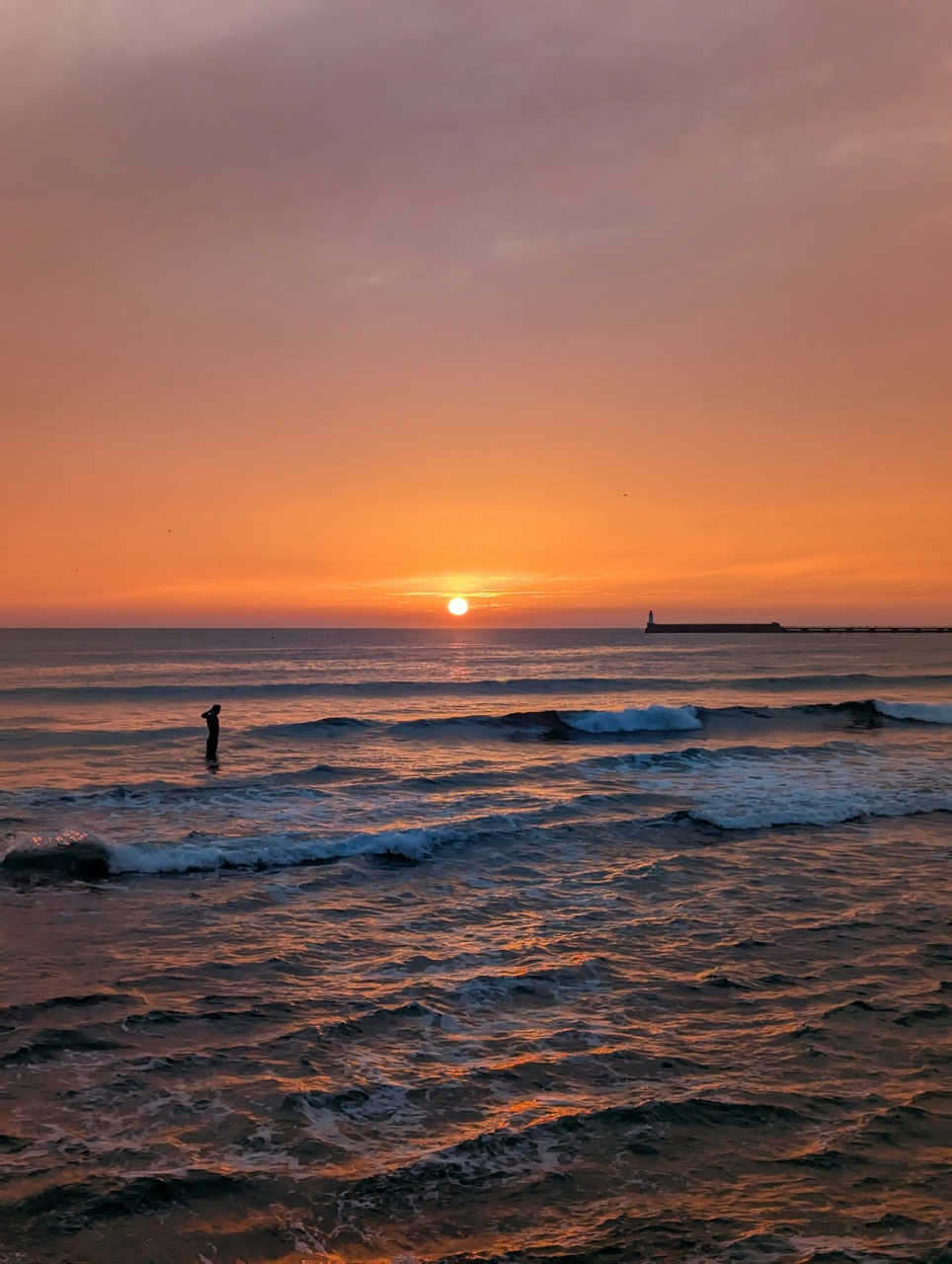 Coucher de soleil sur l’océan pour symboliser le portail du 8/8